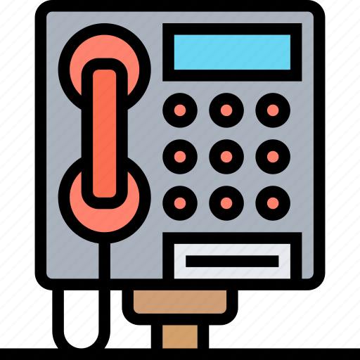 Phone, public, service, booth, payphone icon - Download on Iconfinder