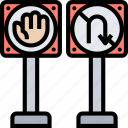 sign, regulation, direction, traffic, road