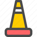 barrier, cone, construction, road, street