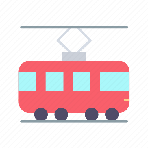 Tram, transport, transportation, railway, passenger icon - Download on Iconfinder