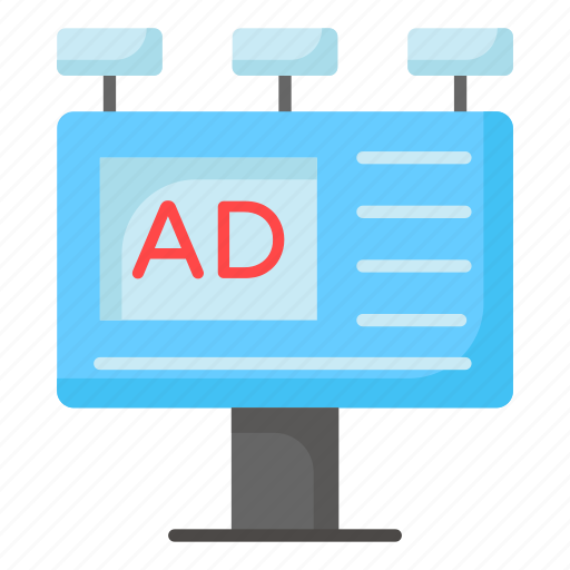 Advertisement, board, hoarding, ads, billboard, signboard, display icon - Download on Iconfinder