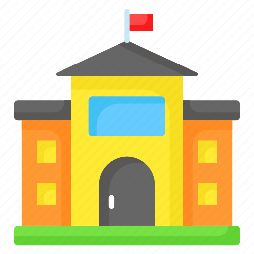 School, building, institute, architecture, structure, estate, education icon - Download on Iconfinder