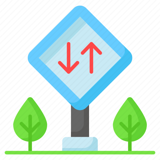 Traffic, signs, guidepost, signage, signboard, plants, arrows icon - Download on Iconfinder