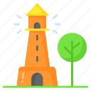 lighthouse, beacon, tower, seamark, watchtower, building, structure