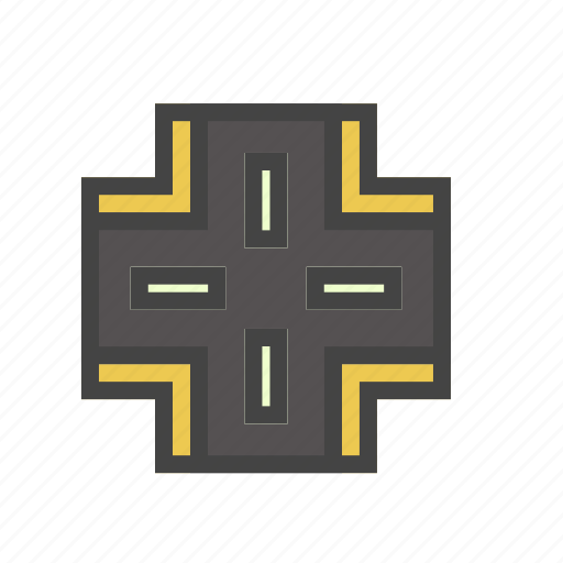 Building, city, cross, cross road, element, park, road icon - Download on Iconfinder