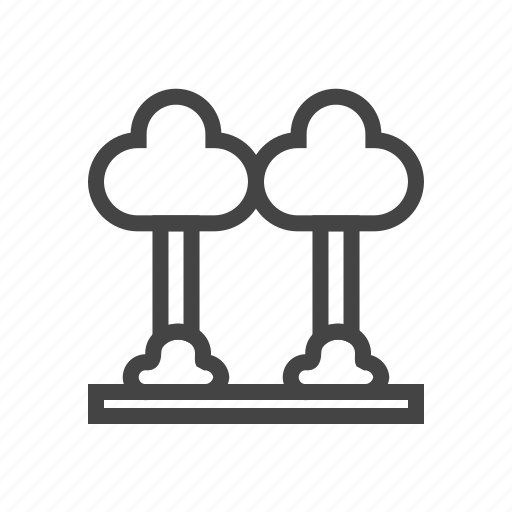 Building, city, element, garden, park, people, trees icon - Download on Iconfinder