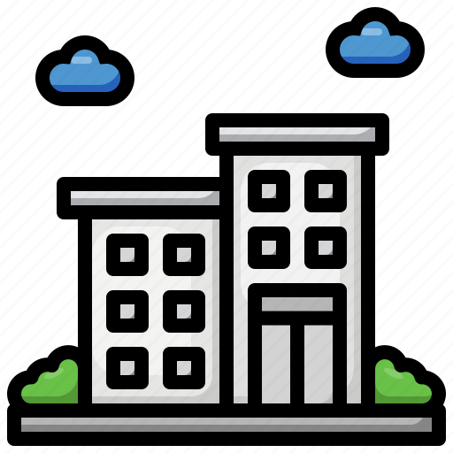 Apartment, condominium, real, estate, urban icon - Download on Iconfinder