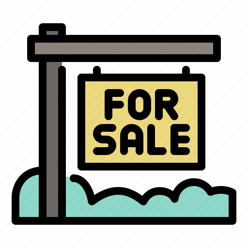 For sale, real estate, sign, business, city icon - Download on Iconfinder