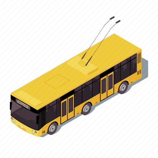 Trolleybus, city, public, transport, trolley icon - Download on Iconfinder