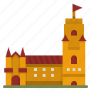 castle, fortress, defense, tower, building