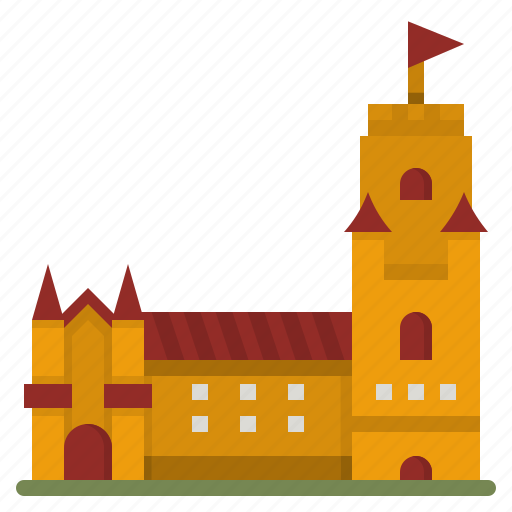 Castle, fortress, defense, tower, building icon - Download on Iconfinder