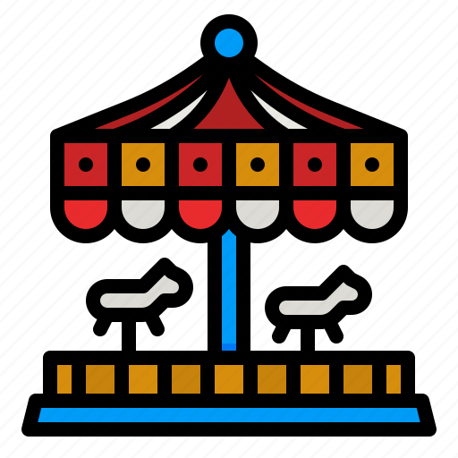 Carousel, amusement, park, fairground, carnival icon - Download on Iconfinder