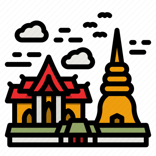 Temple, thailand, asia, landmark, monument icon - Download on Iconfinder