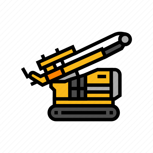 Pile, driver, civil, engineer, industry, building icon - Download on Iconfinder