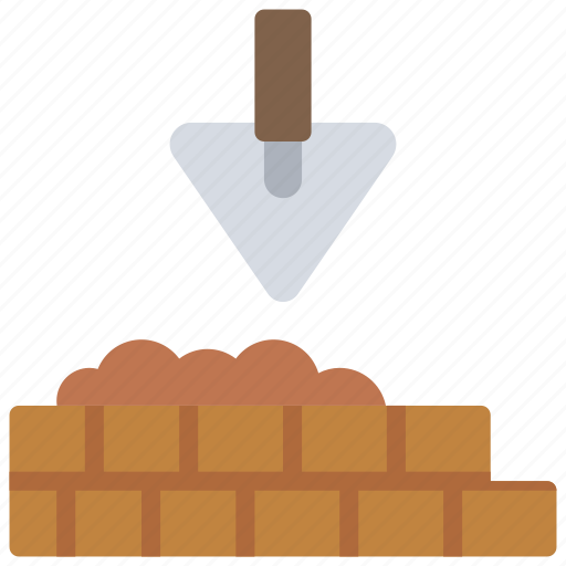 Brick, laying, layer, trowel icon - Download on Iconfinder