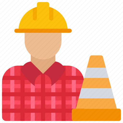 Construction, manager, management, cone, avatar icon - Download on Iconfinder