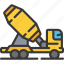 cement, truck, machinery, vehicle 