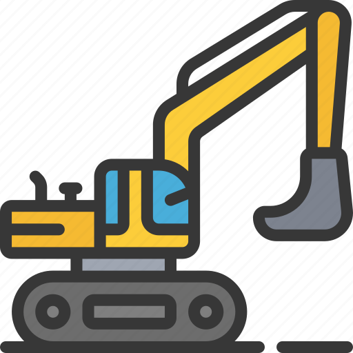 Excavator, machinery, vehicle, digger icon - Download on Iconfinder