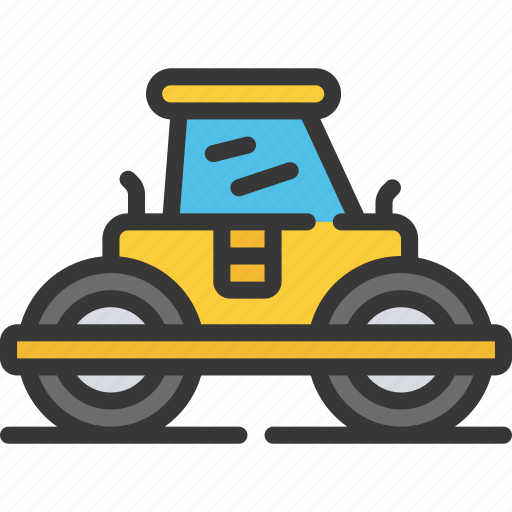 Steam, roller, machinery, vehicle icon - Download on Iconfinder
