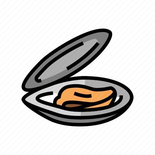 Opened, shell, mussel, clam, marine, sea icon - Download on Iconfinder