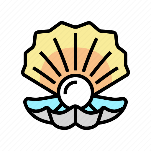 Pearl, oyster, shell, clam, marine, sea icon - Download on Iconfinder