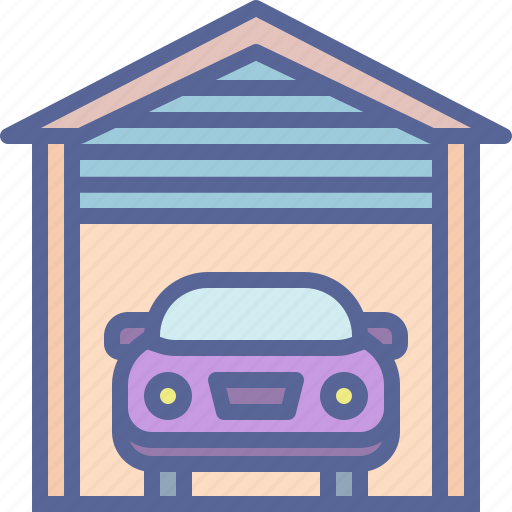 Parking, garage, car, park, automobile, depot, workshop icon - Download on Iconfinder
