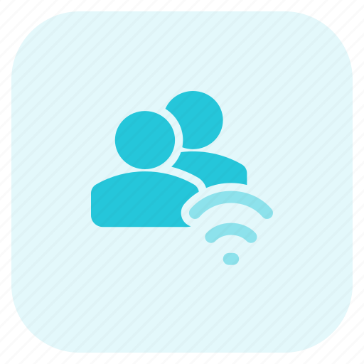 Wifi, internet, wireless, connection, multiple user icon - Download on Iconfinder