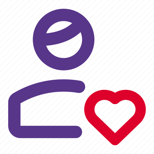 Love, single user, heart, shape icon - Download on Iconfinder