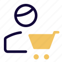 cart, single user, shopping, buy