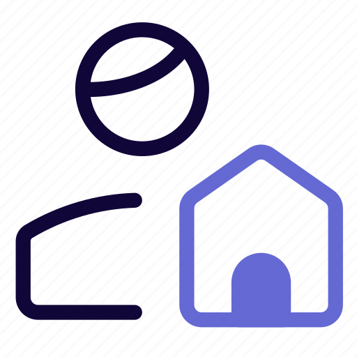 Home, single user, building, house icon - Download on Iconfinder