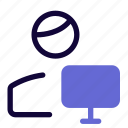 monitor, single user, computer, screen