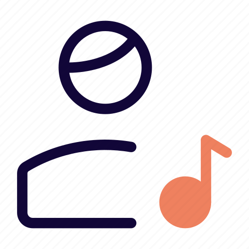 Single user, music, note, sound icon - Download on Iconfinder