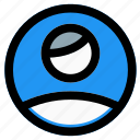 circle, avatar, user, single man