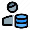 database, server, single man, stack