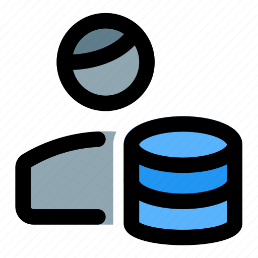 Database, server, single man, stack icon - Download on Iconfinder