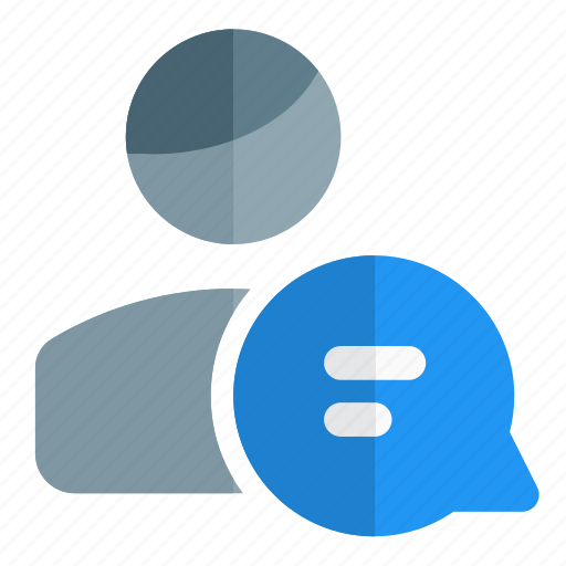 Chat, bubble, chat head, single man icon - Download on Iconfinder