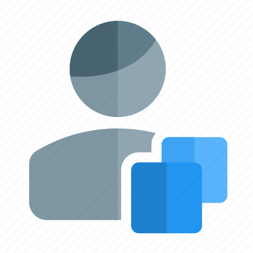 Copy, duplicate, document, single man icon - Download on Iconfinder