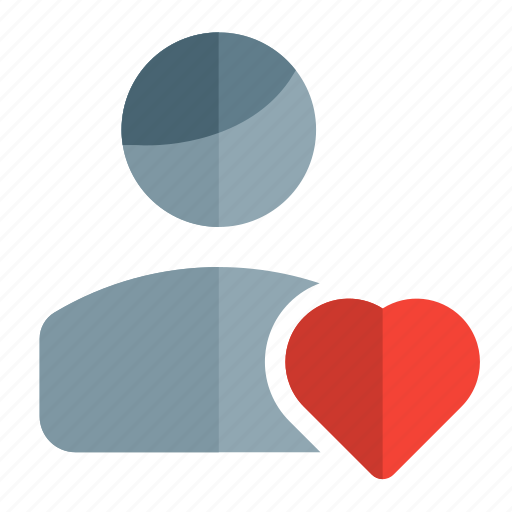 Love, heart, shape, single man icon - Download on Iconfinder