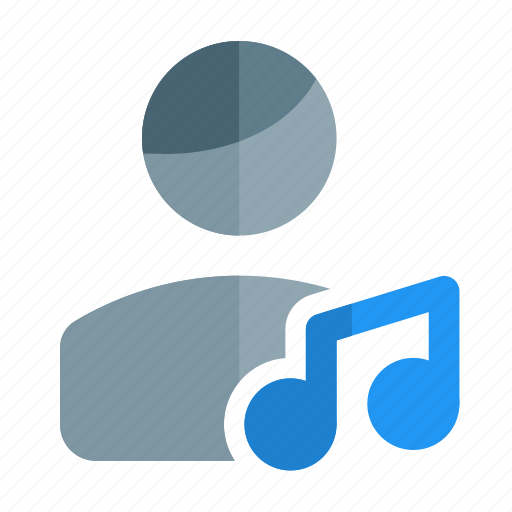 Music, sound, song, single man icon - Download on Iconfinder