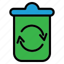 recycling, sorting, waste, bin