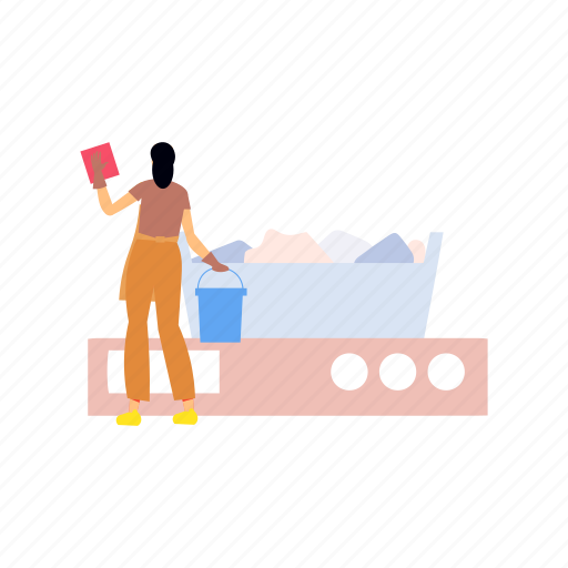 Girl, standing, maid, working, house icon - Download on Iconfinder