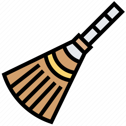 Broomstick, clean, coconut, outdoor, sweeping icon - Download on Iconfinder