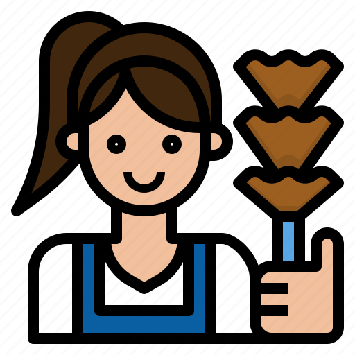 Avatar, cleaning, housekeeping, maid, service, woman icon - Download on Iconfinder
