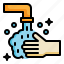 soap, wash, hand, clean, water, cleaning icon 