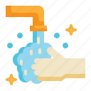 soap, wash, hand, clean, water, cleaning icon