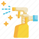 sparyer, spray, clean, bottle, cleaning icon