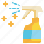 spray, sprayer, bottle, clean, cleaning icon 