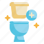 toilet, bowl, clean, bathroom, restroom, cleaning icon 
