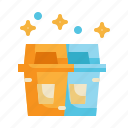 trash, recycle, bin, clean, cleaning icon