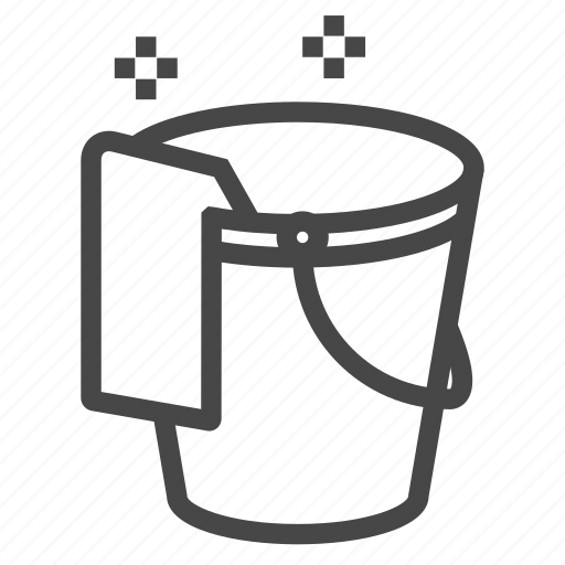 Bucket, cleaning, sign, water icon - Download on Iconfinder